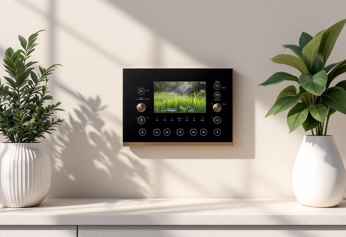 smart irrigation system display