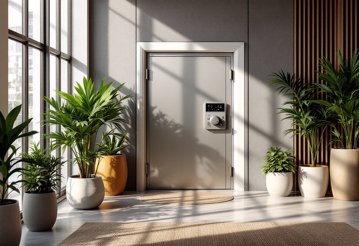 image of secure digital vault (for a blockchain and cryptocurrency)