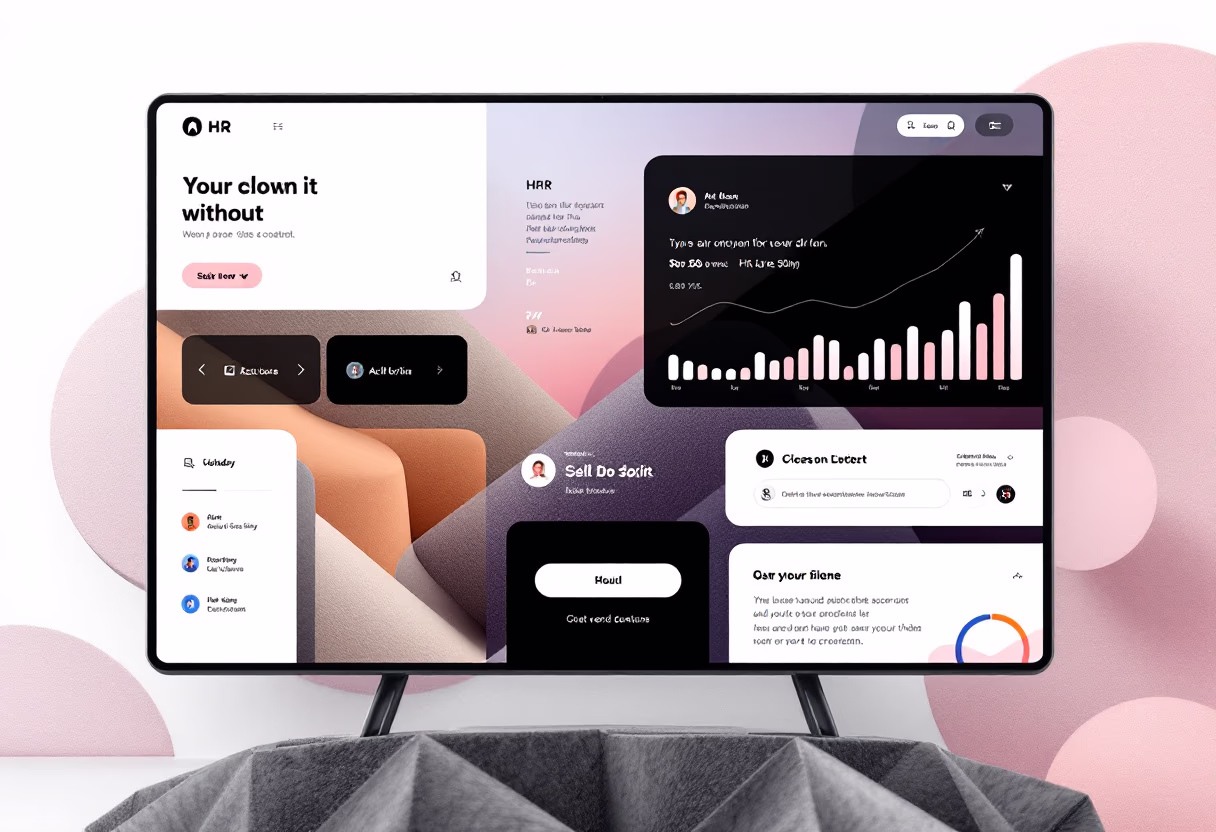 [modern tech interface]