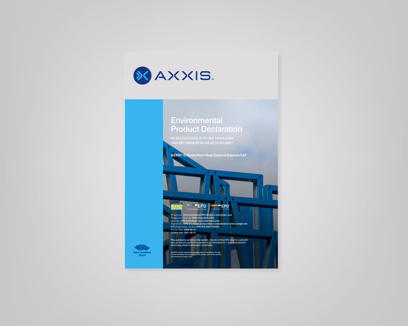 Environmental Product Declaration - AXXIS® 0.75mm 