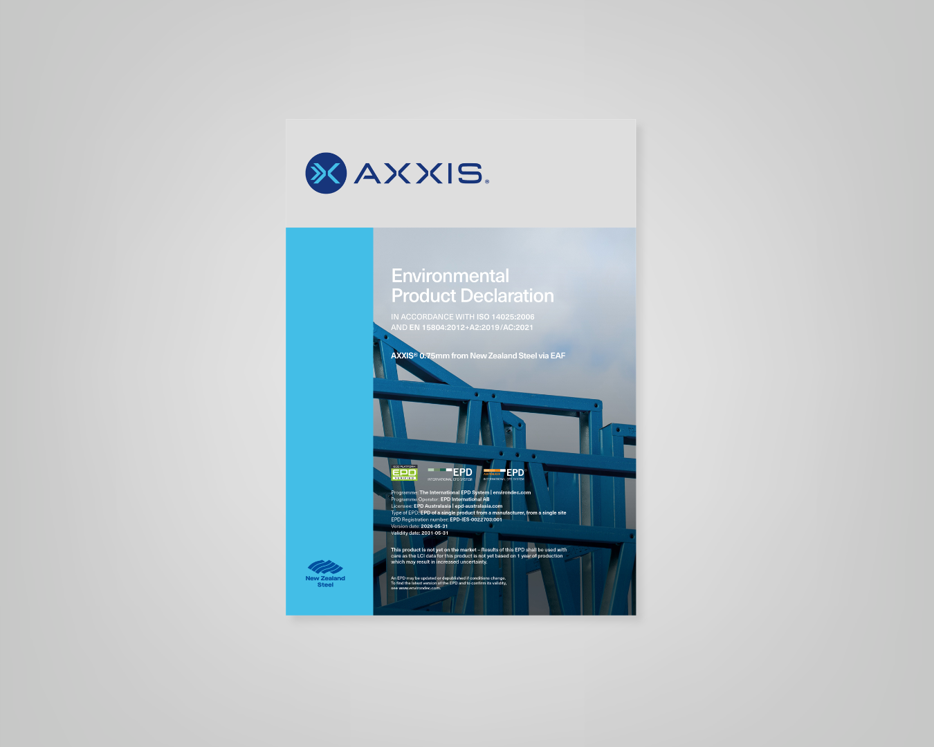 Environmental Product Declaration - AXXIS® 0.75mm