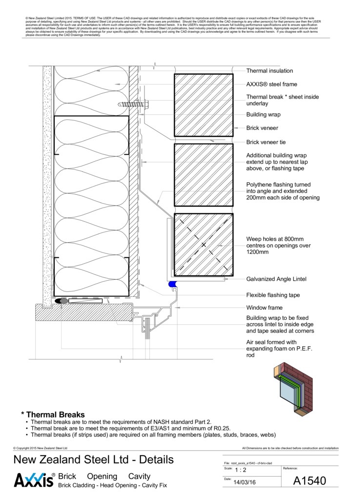 Brick Cladding - Head Opening - Cavity Fix