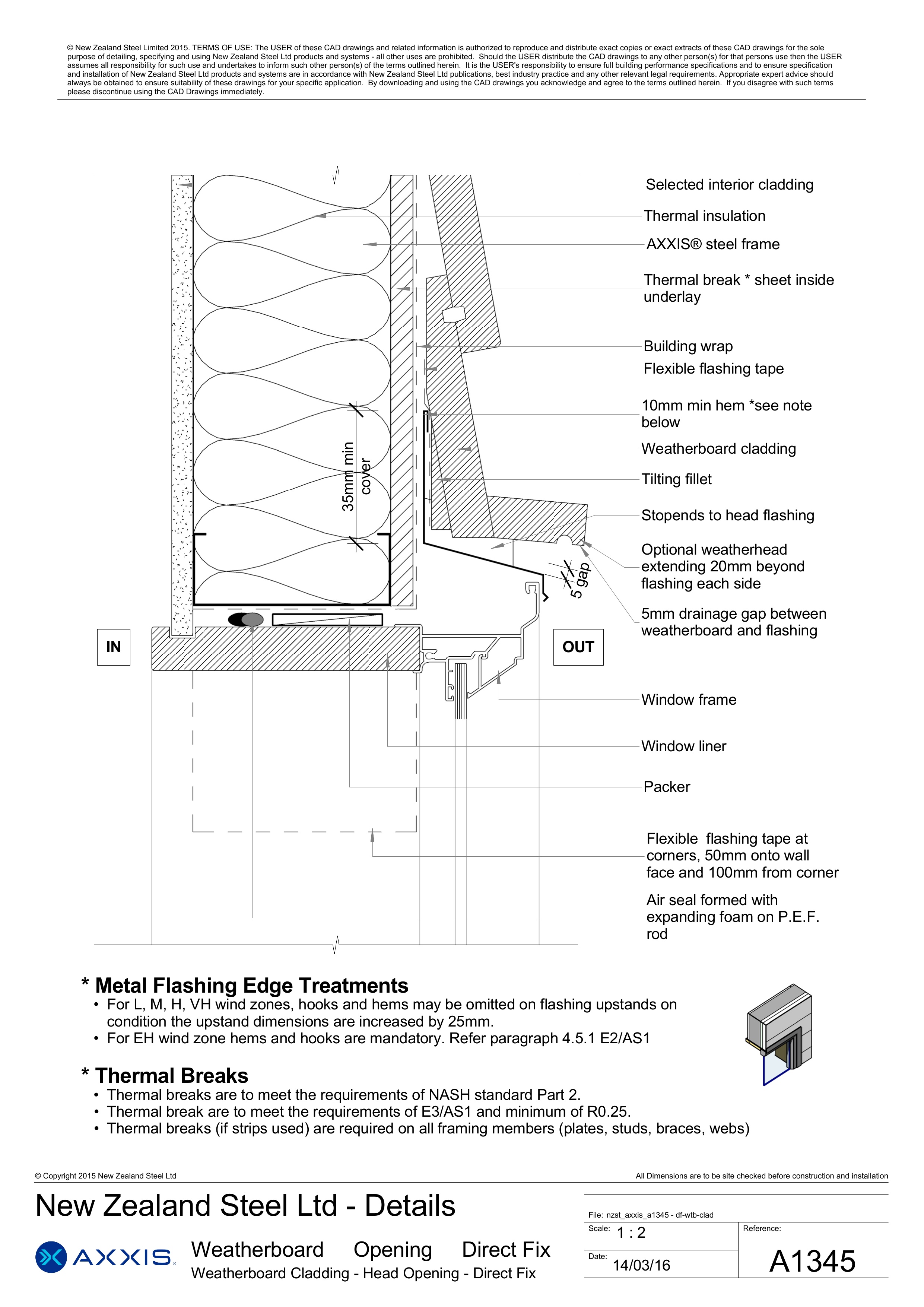 Weatherboard Cladding - Head Opening - Direct Fix