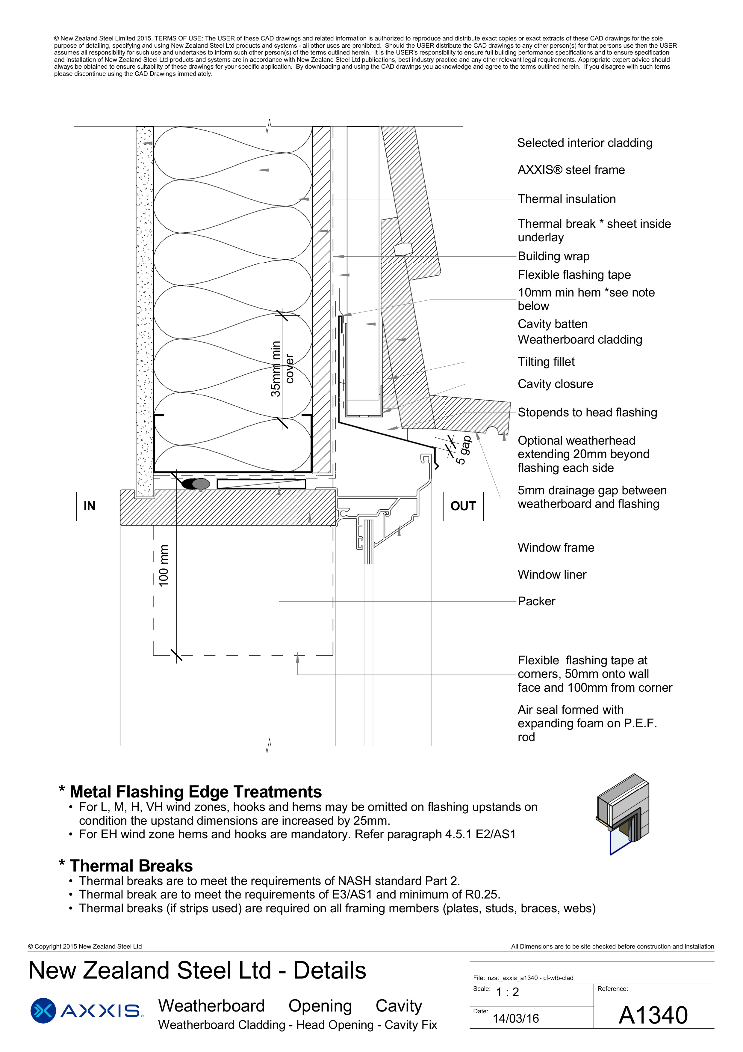 Weatherboard Cladding - Head Opening - Cavity Fix