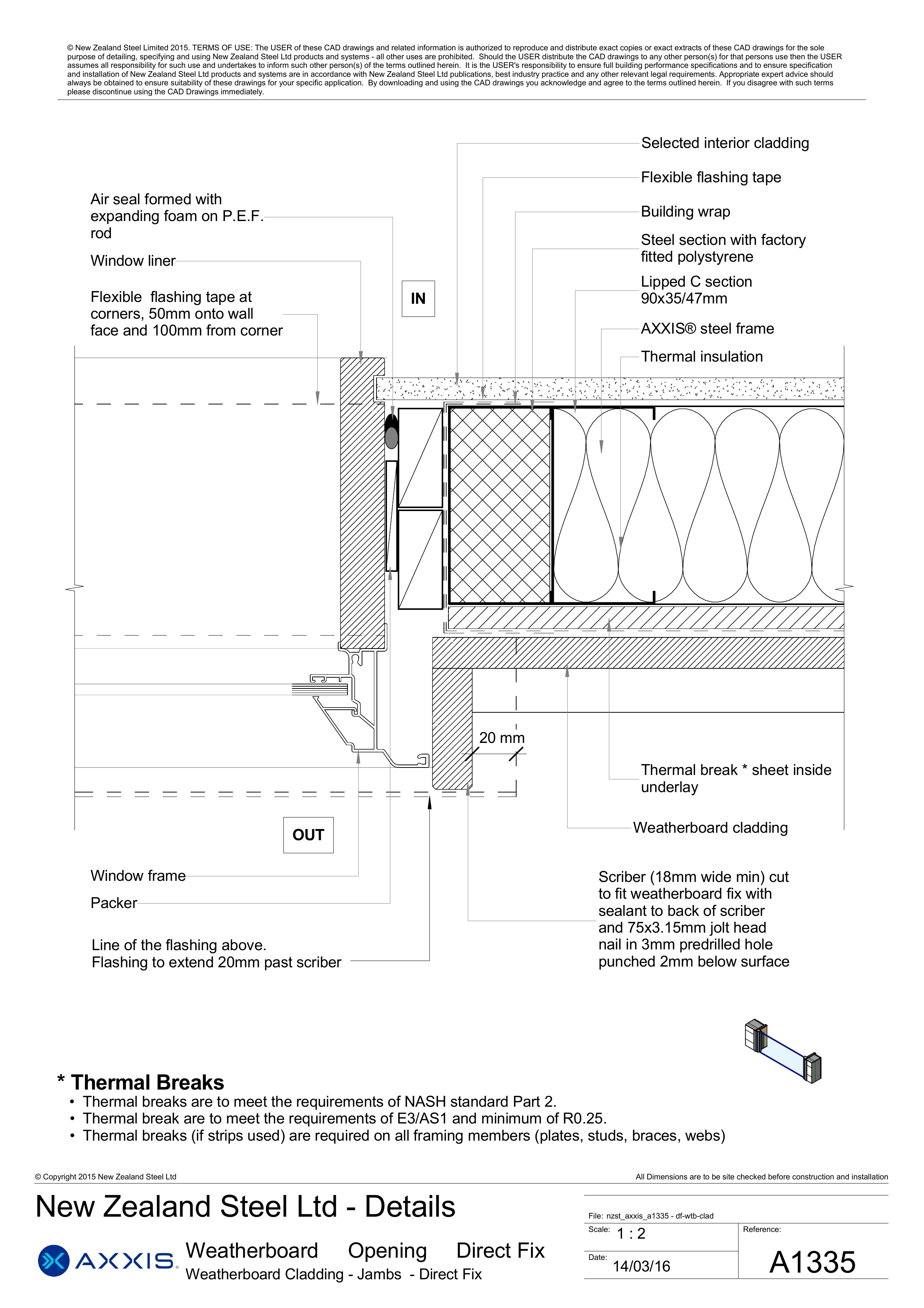 Weatherboard Cladding - Jambs - Direct Fix