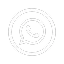 WhatsApp logo in white on a black circular background.