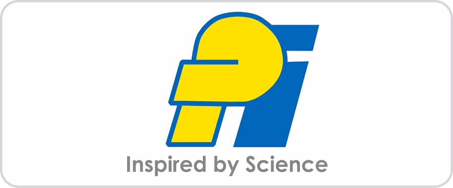Logo featuring a stylized yellow and blue design with the text 'Inspired by Science' below.