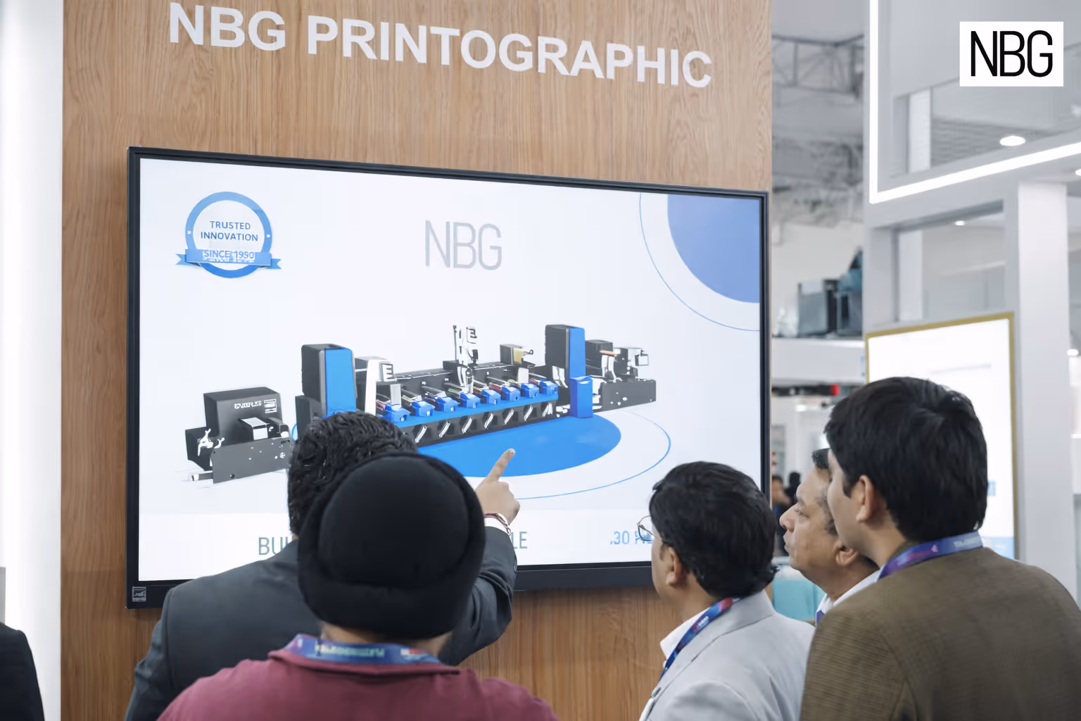 Plast India 2026 trade show exhibition booth with immersive technology