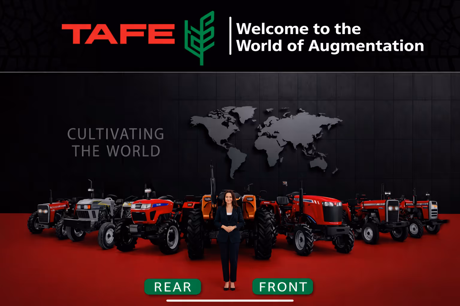 TAFE immersive experience center with AR product demonstrations, Rajasthan