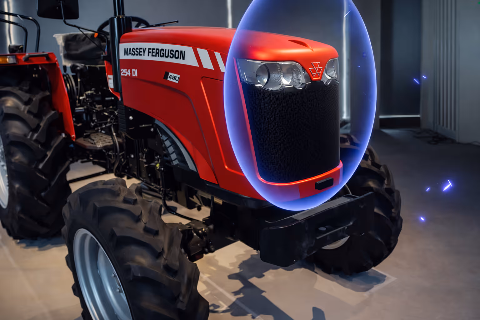 4D anamorphic display welcome experience in immersive showroom