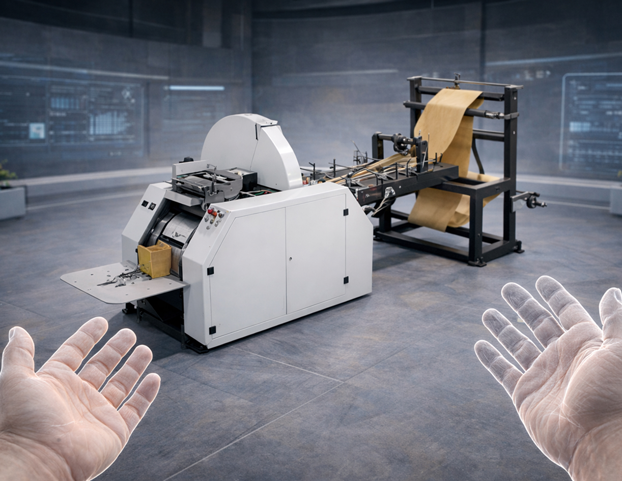 Augmented reality full-size HVAC chiller visualised in client space