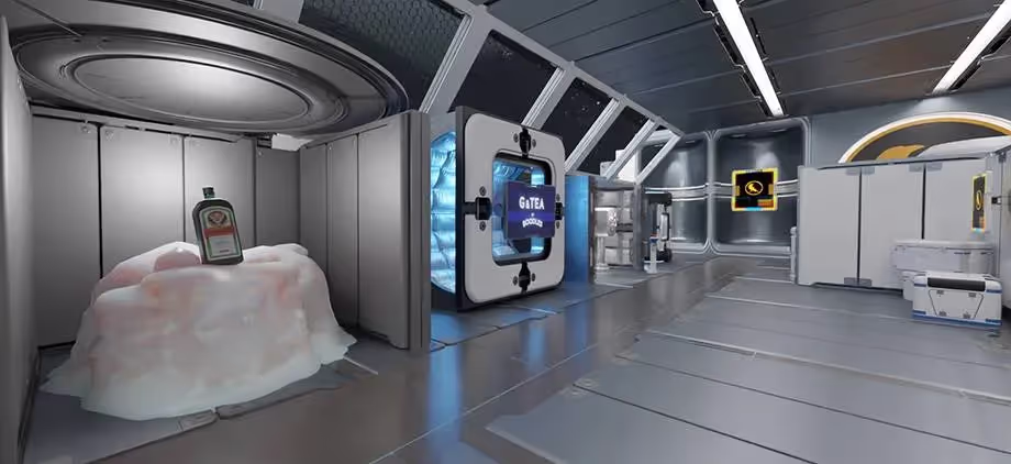 interactive interior for virtual reality app