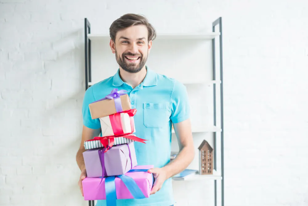 man with toy