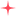 Small red spark or star icon with sparkling effects on a transparent background.