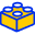 Blue magnifying glass icon with a plus sign, representing zoom in or search function.