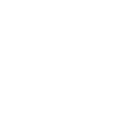 Facebook social media icon with white letter F inside a white circle on a black background.