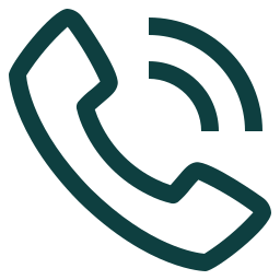 Icon of a phone handset with sound waves indicating a call.