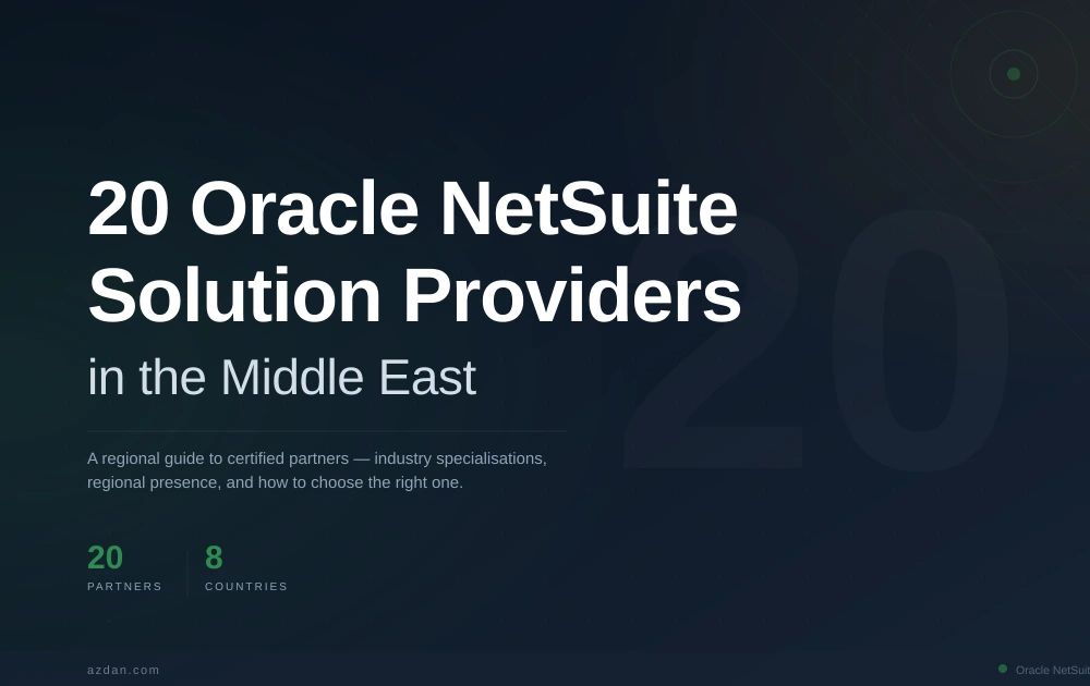 20 Oracle NetSuite Solution Providers in the Middle East