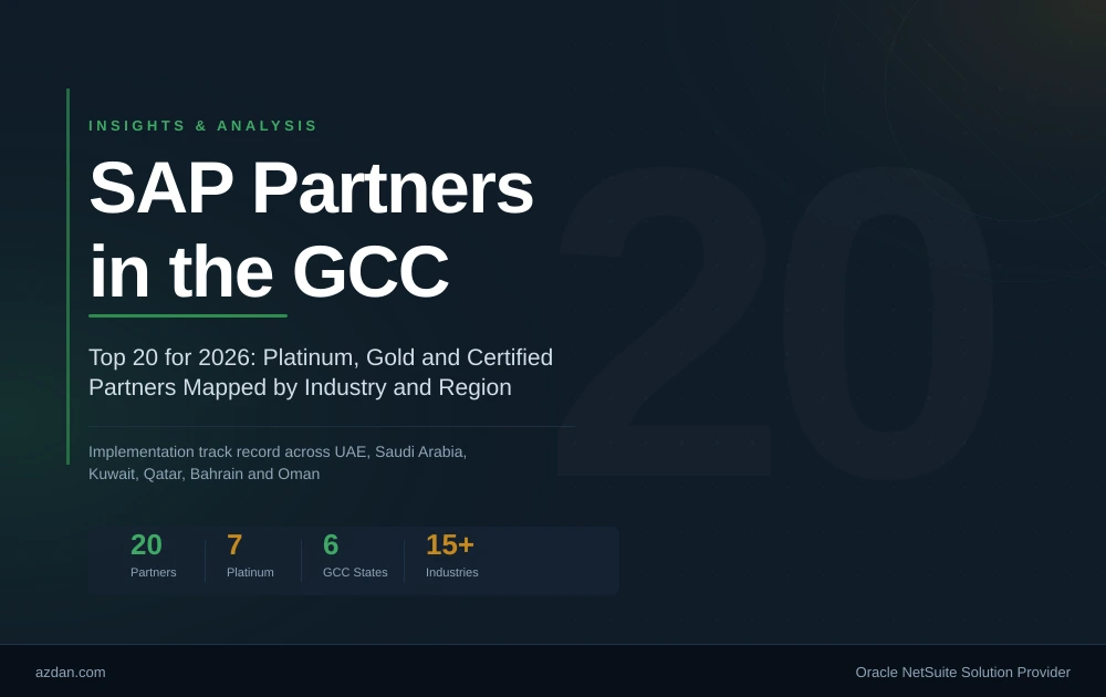 20 SAP Partners in the GCC