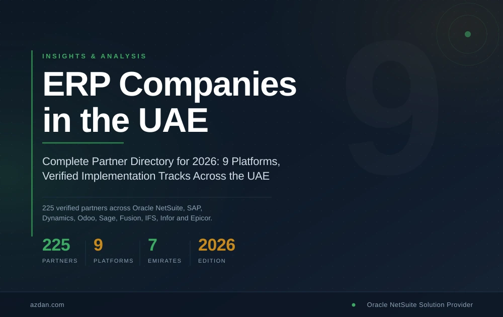 ERP Companies in the UAE: A Complete Partner Directory (2026)