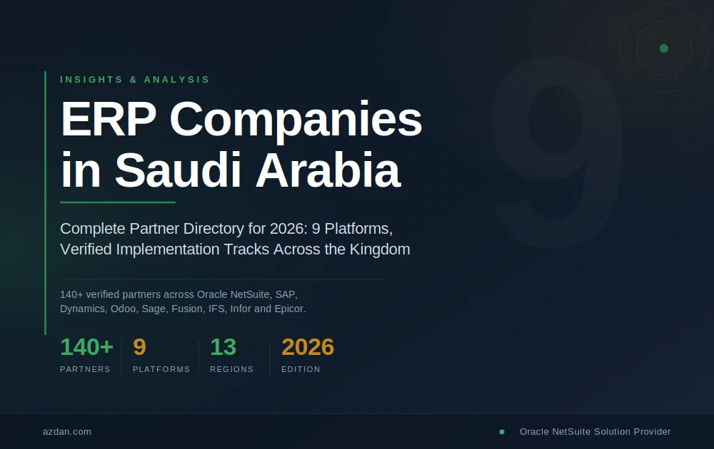 ERP Companies in Saudi Arabia: The Complete Partner Directory (2026)