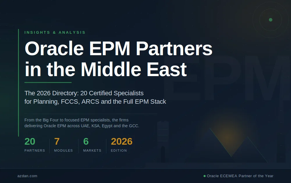 Oracle EPM Partners in the Middle East: The Complete 2026 Directory