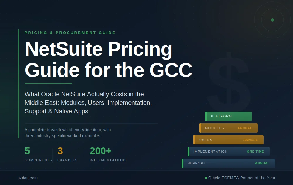 NetSuite Pricing Guide: What Oracle NetSuite Actually Costs in the Middle East (2026)