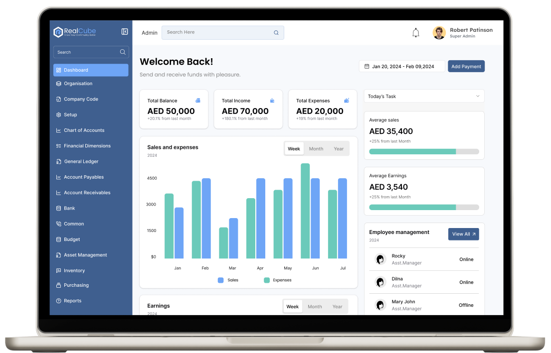 Real Cube Community Management Software for Real Estate Developers