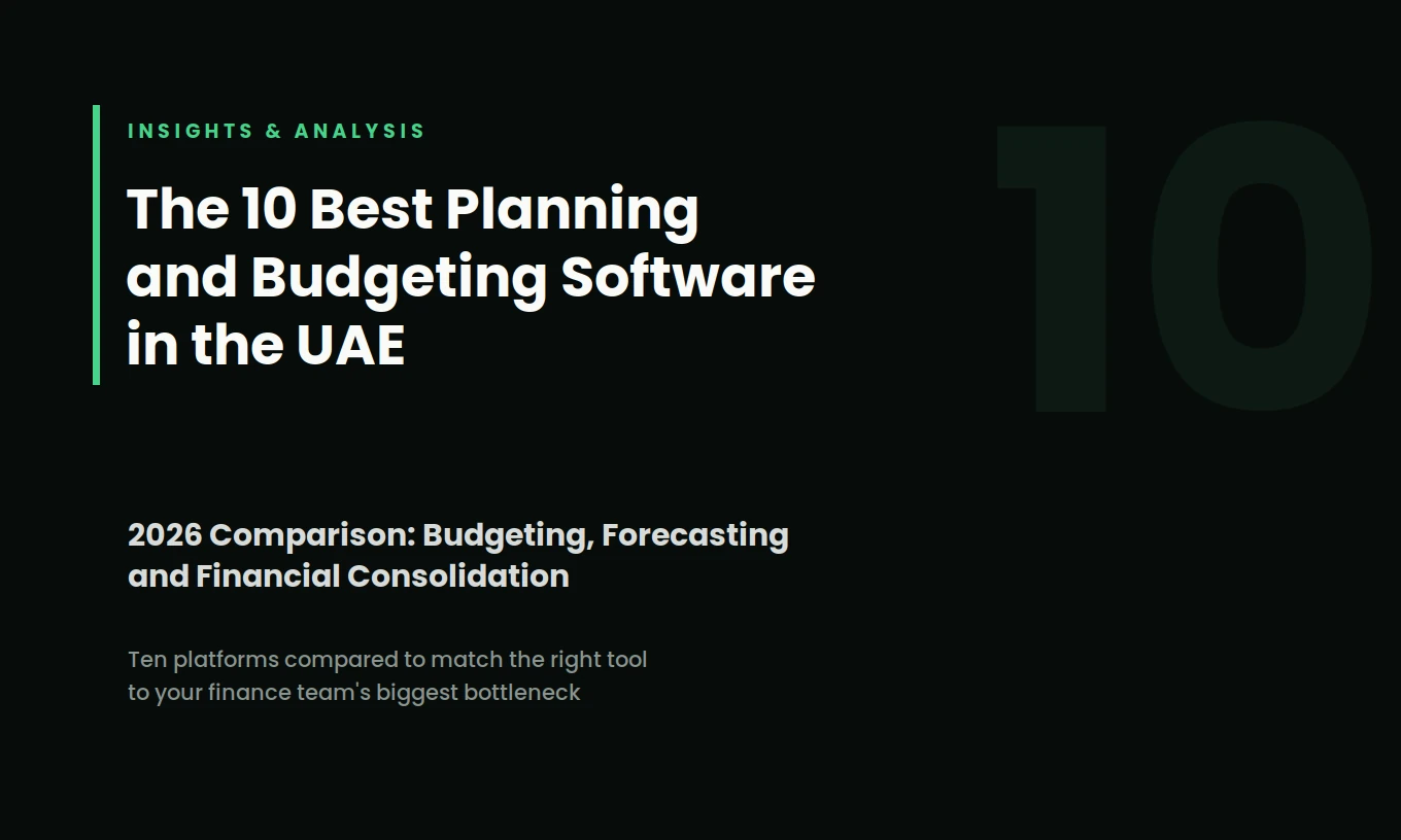 Top 10 Financial Planning & Budgeting Tools for UAE Businesses (2026)