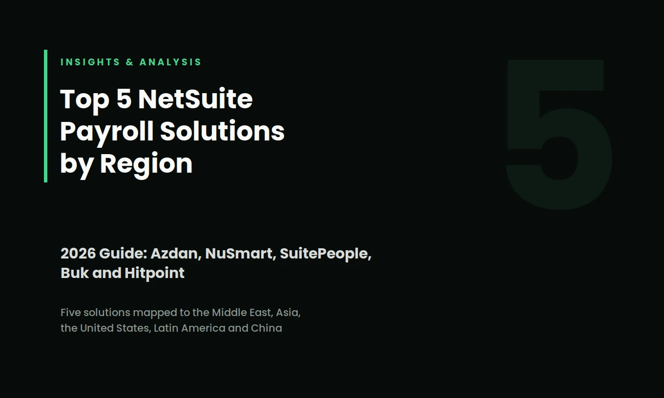 Top 5 NetSuite Payroll Solutions by Region (2026)