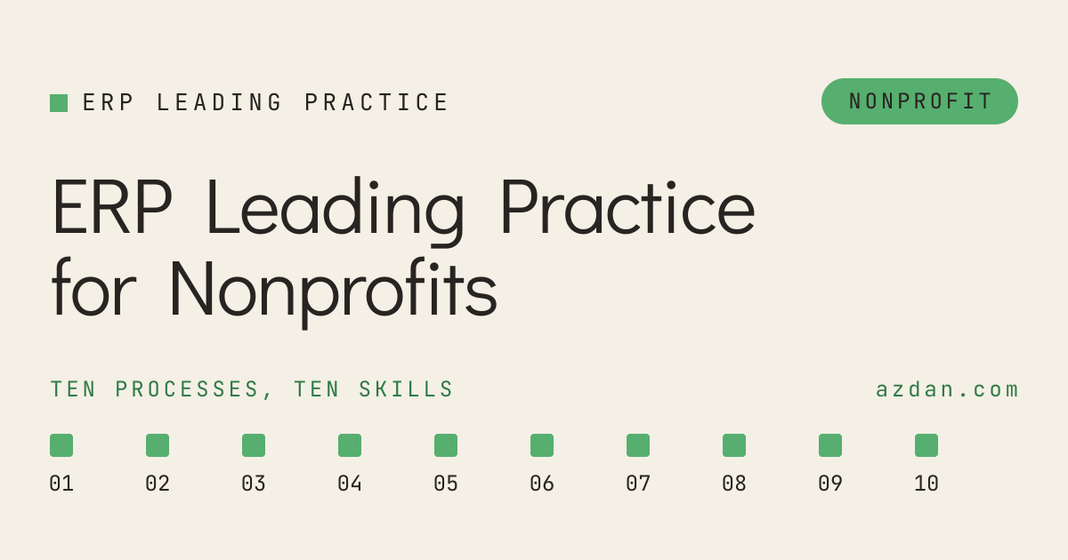 ERP Leading Practice for Nonprofits