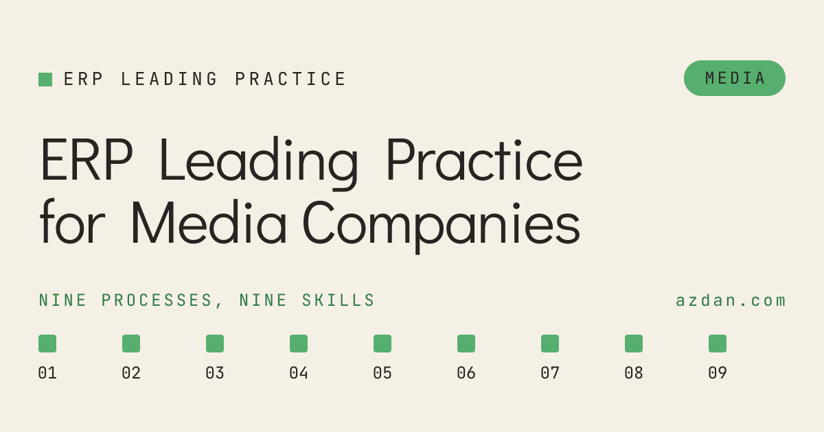 ERP Leading Practice for Media Companies