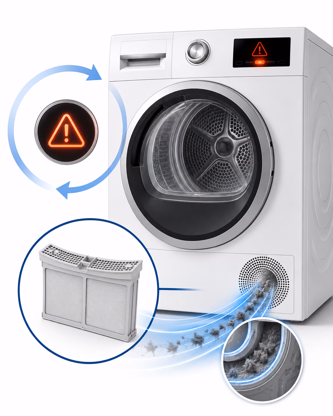 Bosch Dryer Lint Warning Returns After Cleaning