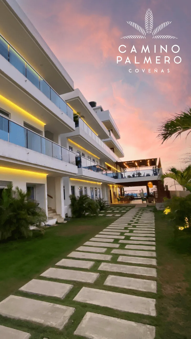 Vista al mar Caribe