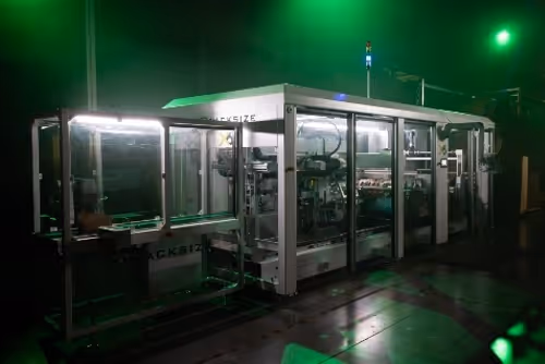 The image showcases the Packsize X6 Packaging System. 