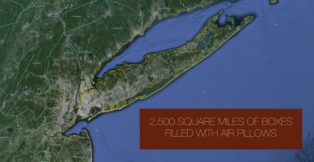 Long Island has an area of only 1,400 square miles , by the way.