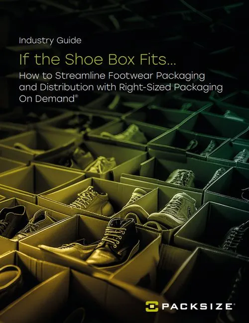 Das Thumbnail des automatisierten Verpackungs-Ebooks, Versandverpackung leicht gemacht.