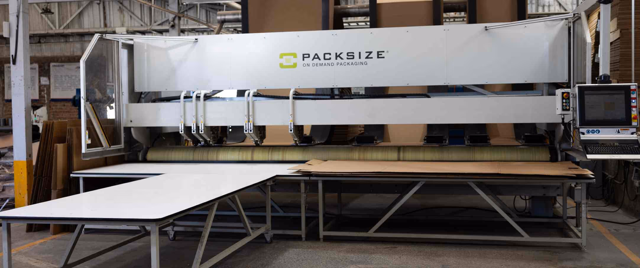 The Packsize EM6 at Autopartes Tracto de Mexico.