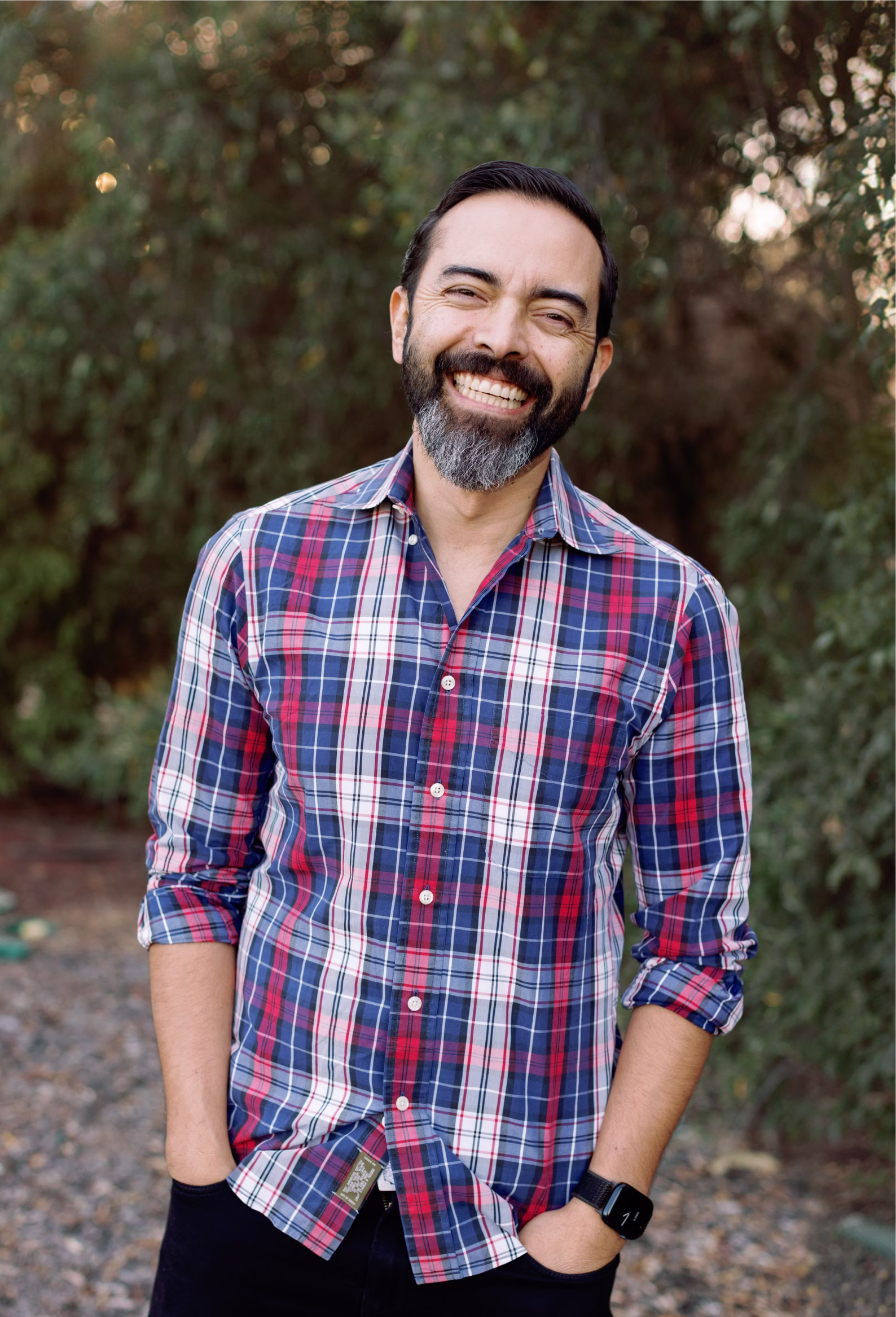 Photo of Pat on a nature background