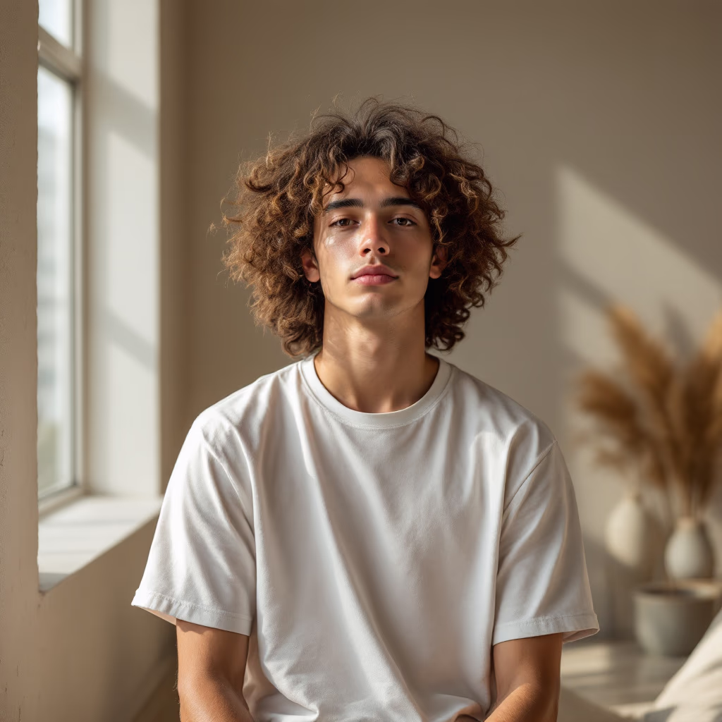 [headshot] image of satisfied student using a laptop