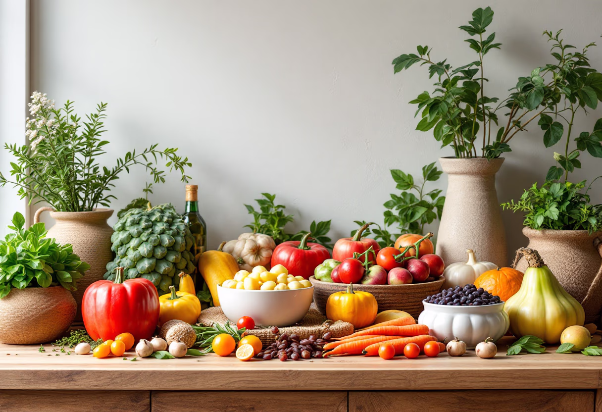 [background image] image of seasonal ingredients