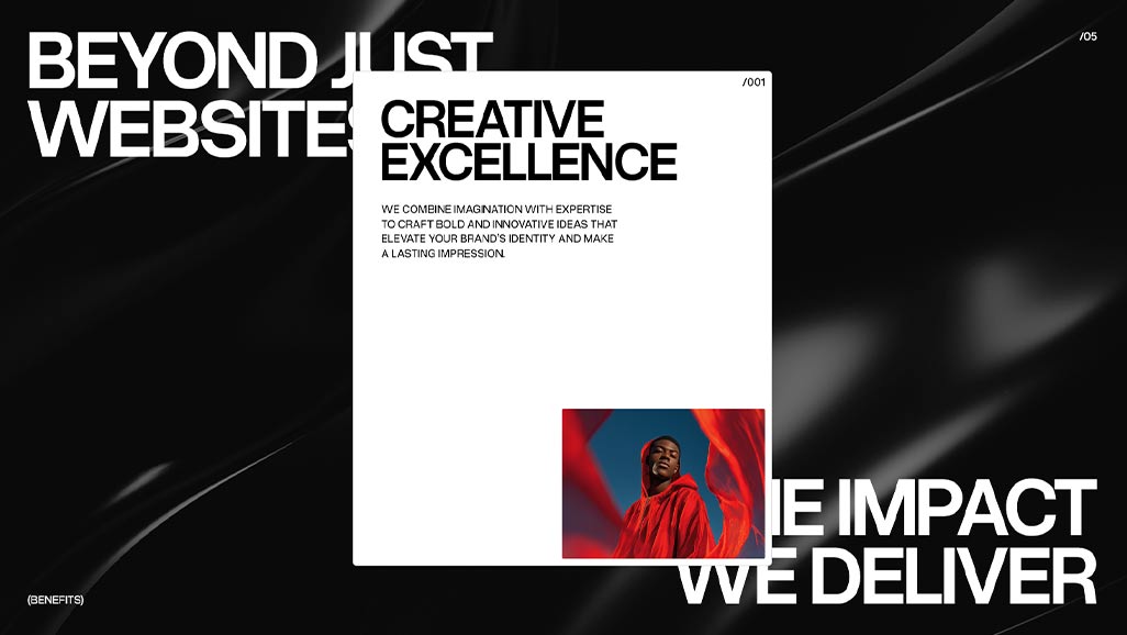 Screenshot of the Benefits section of the Rydge Studio website.