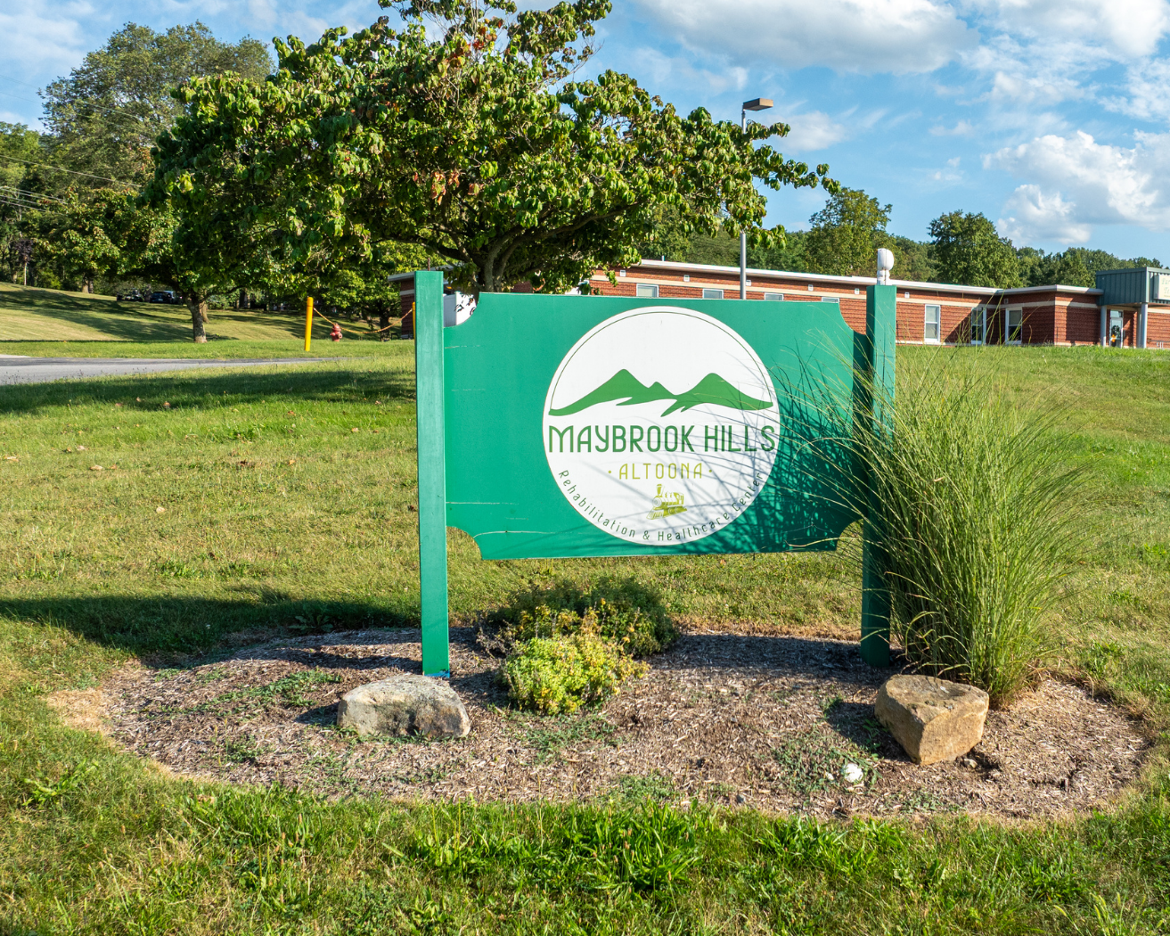 Entrance photographed for Maybrook Hills