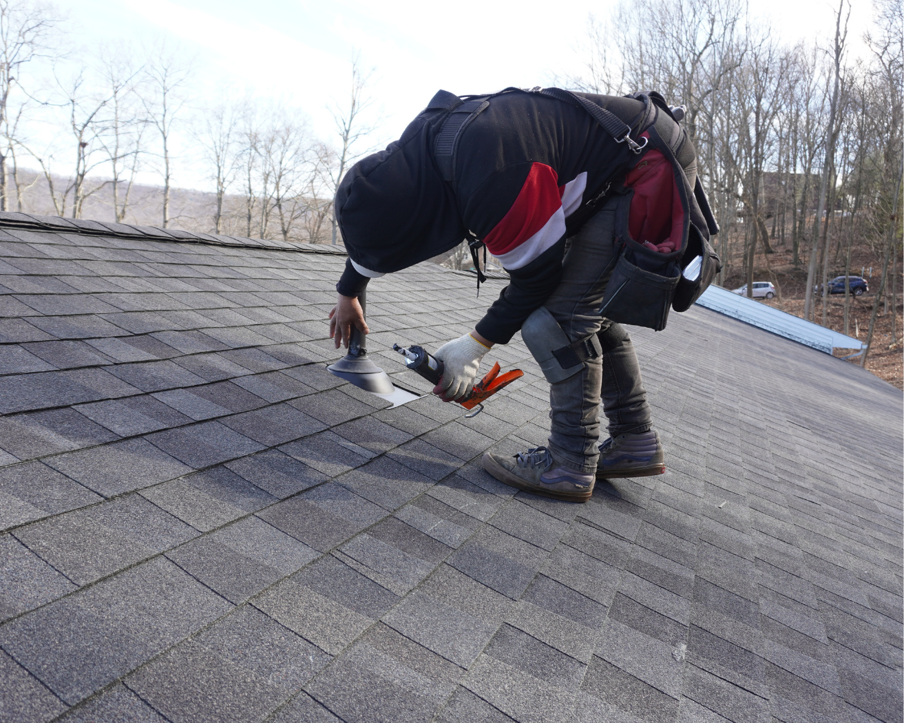 New roof installation photographed for BG Roofing
