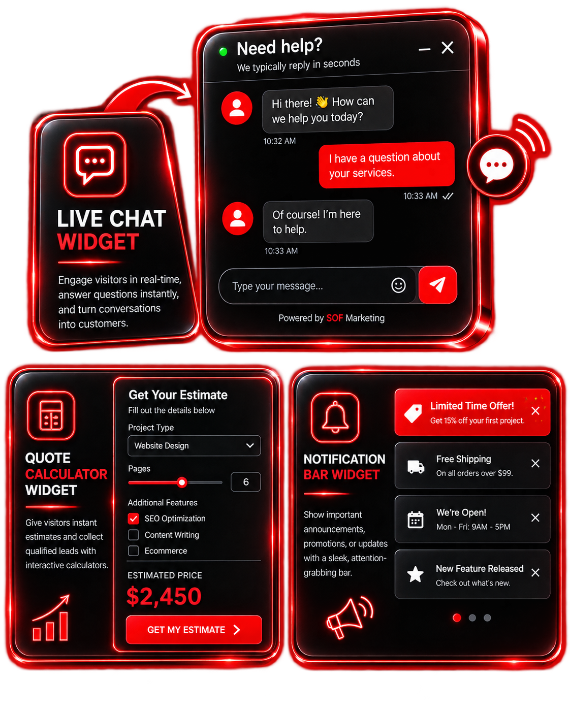 Custom Website Widgets