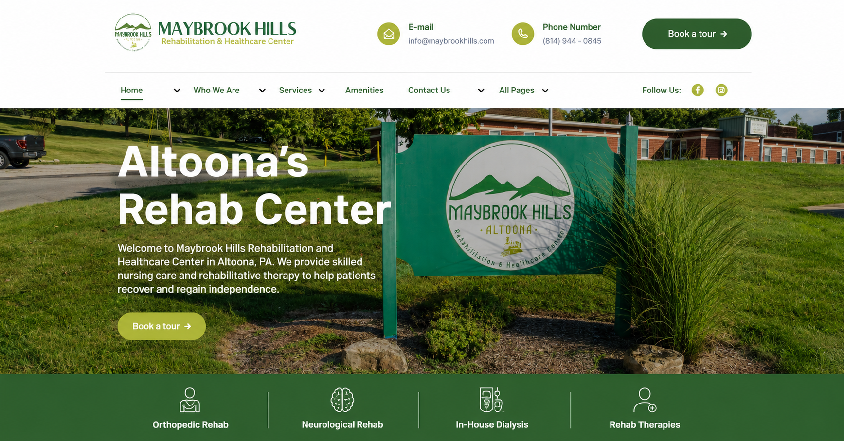 Maybrook Hills website project