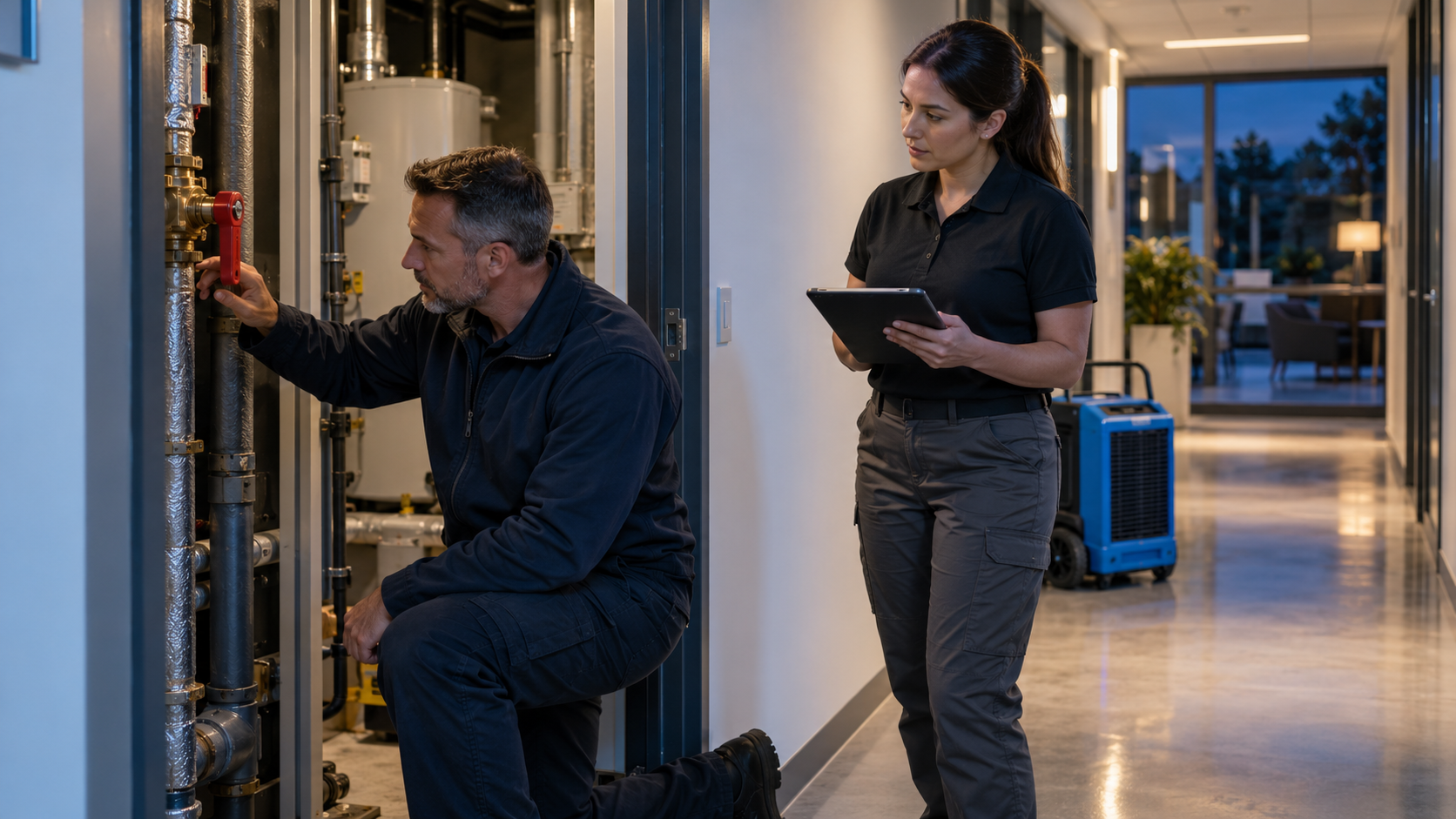 After-Hours Commercial Plumbing Emergencies: A Plan for Repair, Drying, and Reopening