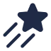 Icon of a rocket launching diagonally upwards, symbolizing innovation or progress.