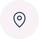 Simple location map pin icon with dark outline on light background.
