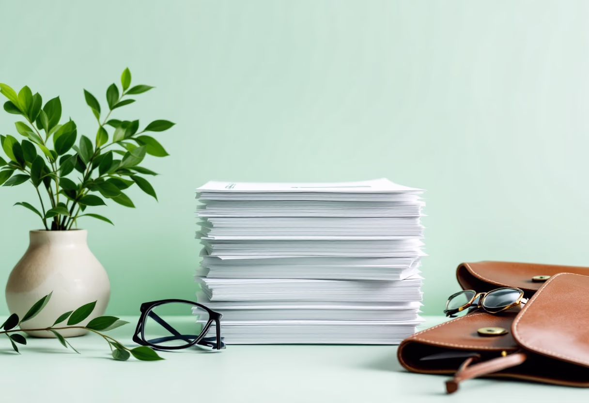 image of pet adoption paperwork